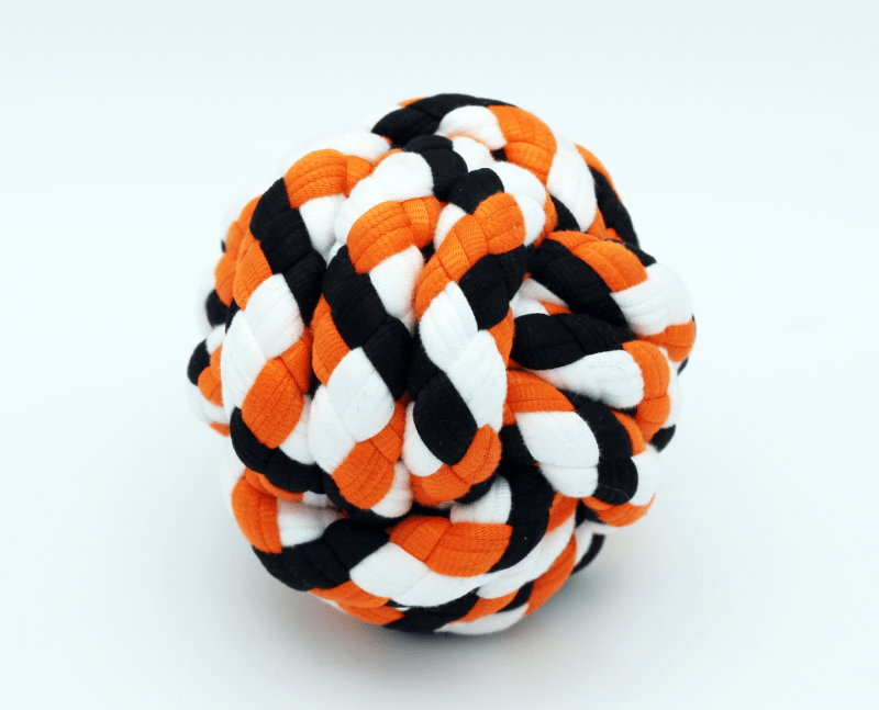 Hundespielzeug Knotenball – 8 cm | Robuster Baumwollball für Zerrspiele & Zahnpflege 2 21317_1