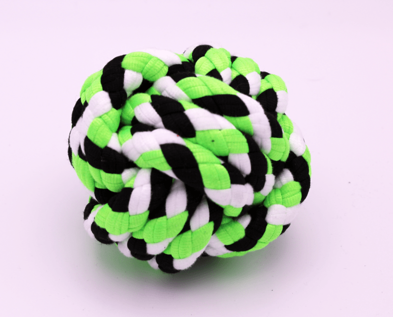 Hundespielzeug Knotenball – 8 cm | Robuster Baumwollball für Zerrspiele & Zahnpflege 5 21317_2
